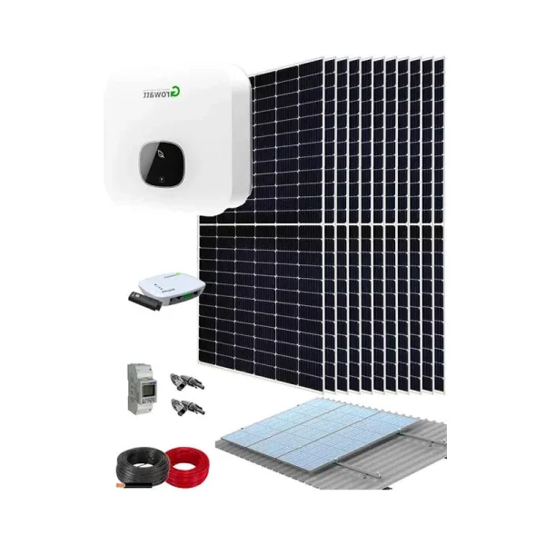 kit solar residencial growatt 5000w 25000whdia